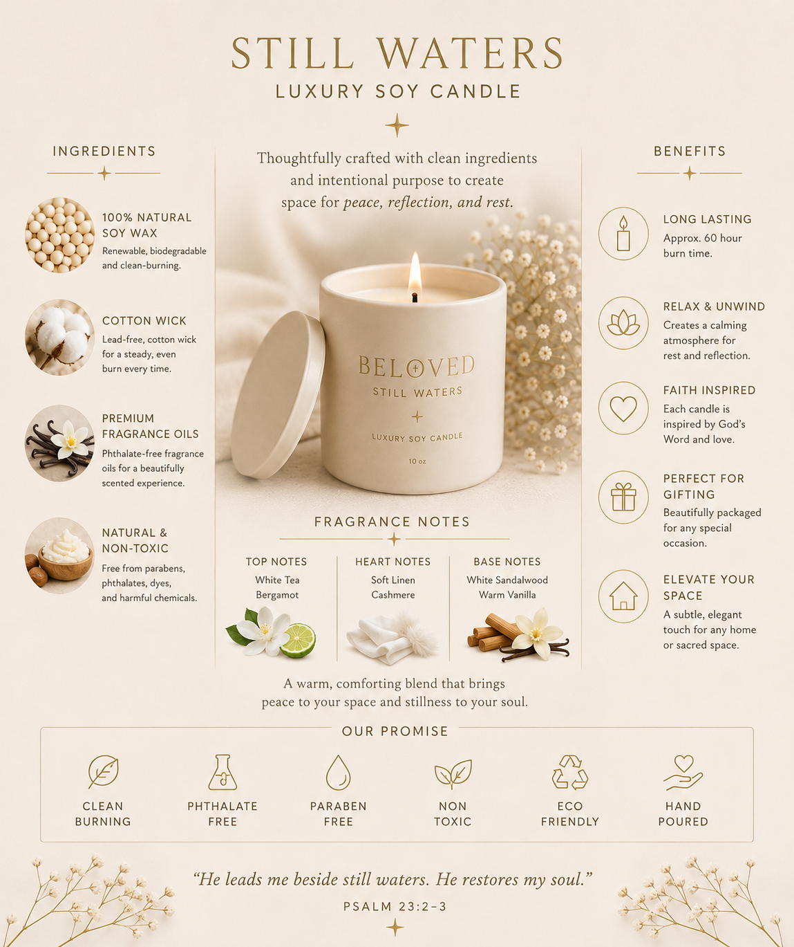 Still Waters Luxury Soy Candle